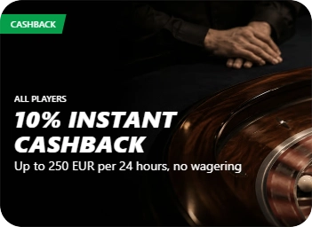 Redslot Casino mobile instant cashback banner