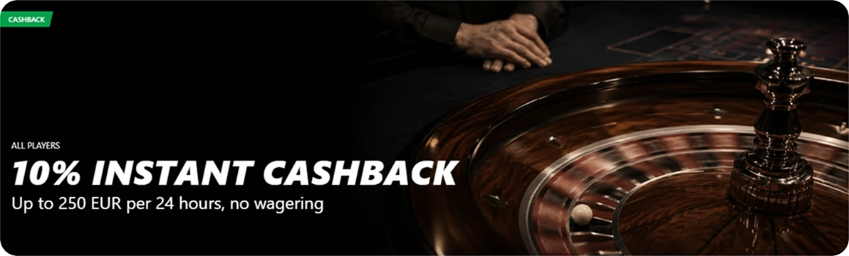 Redslot Casino instant cashback promotion banner