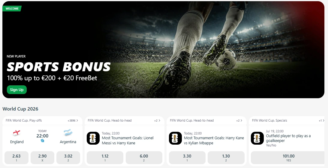 Redslot sportsbook with sports welcome bonus and live betting markets